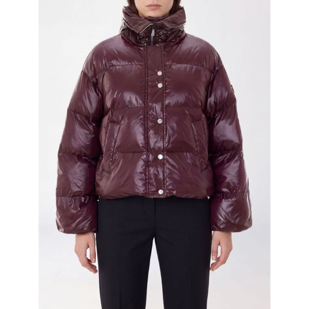 Pinko Women Short Waterproof Hooded Puffer Jacket Pinko In Quilted Nylon